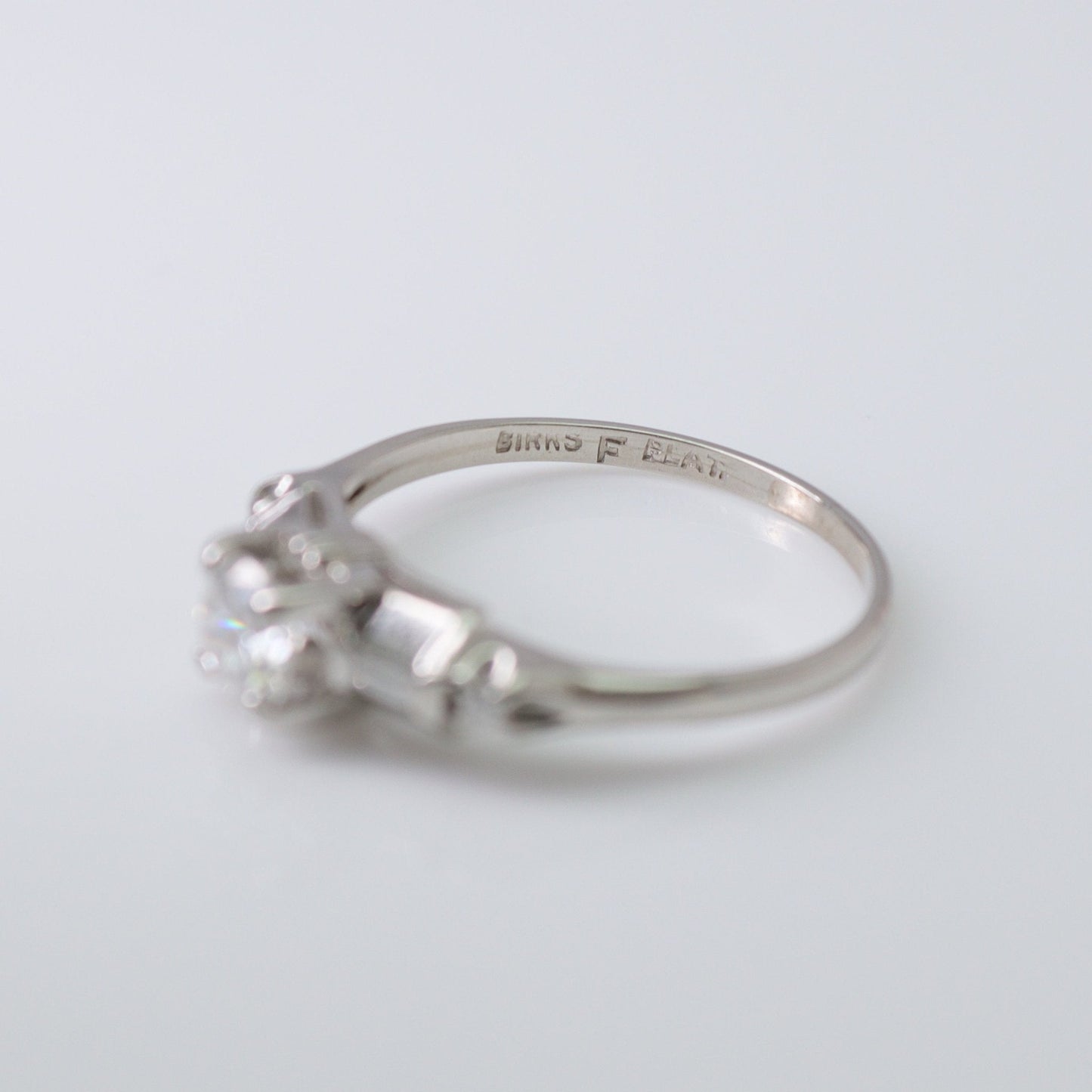 Art Deco Platinum Diamond Solitaire Ring - Friar House