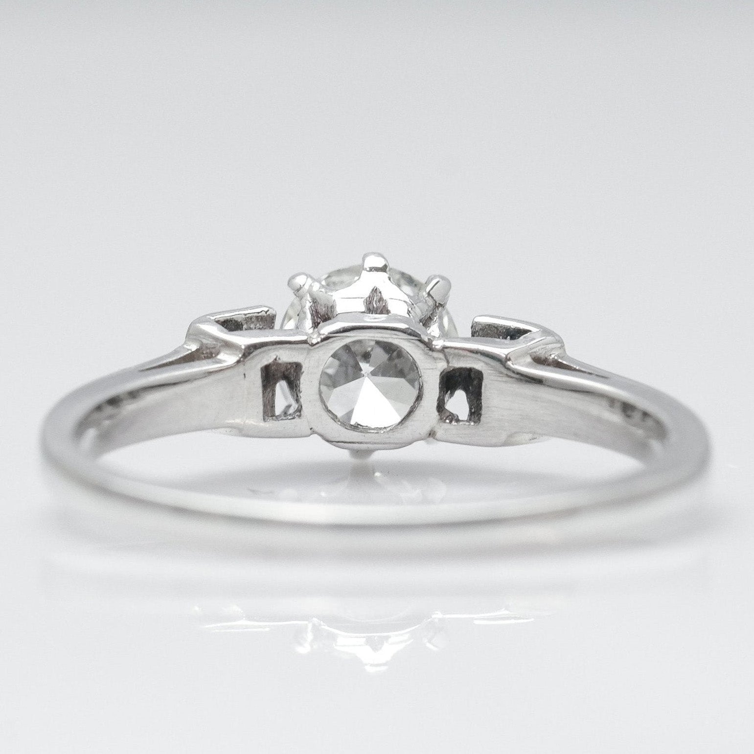 Art Deco Platinum Diamond Solitaire Ring - Friar House