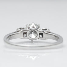 Art Deco Platinum Diamond Solitaire Ring - Friar House