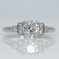 Art Deco Platinum Diamond Solitaire Ring - Friar House Antique Jewellery