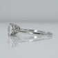 Art Deco Platinum Diamond Three Stone Ring - Friar House
