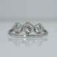 Art Deco Platinum Diamond Three Stone Ring - Friar House