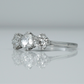 Art Deco Platinum Diamond Three Stone Ring - Friar House