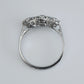 Art Deco Platinum Diamond Three Stone Ring - Friar House