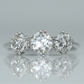 Art Deco Platinum Diamond Three Stone Ring - Friar House