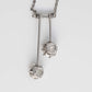 Art Deco Platinum Double Diamond Pendant with Platinum Chain - Friar House