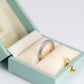 Art Deco Platinum Engraved Wedding Ring - Friar House