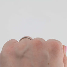 Art Deco Platinum Faceted Wedding Band - Friar House