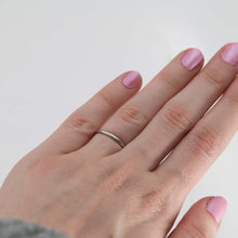 Art Deco Platinum Faceted Wedding Band - Friar House