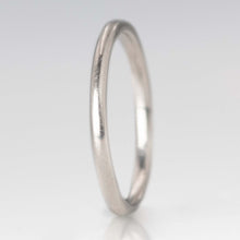 Art Deco Platinum Faceted Wedding Band - Friar House