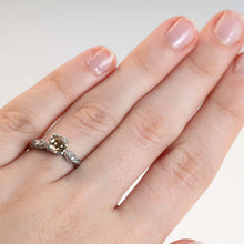 Art Deco Platinum Fancy Yellow/Orange Diamond Solitaire Ring - Friar House