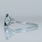 Art Deco Platinum Sapphire and Diamond Three Stone Ring - Friar House