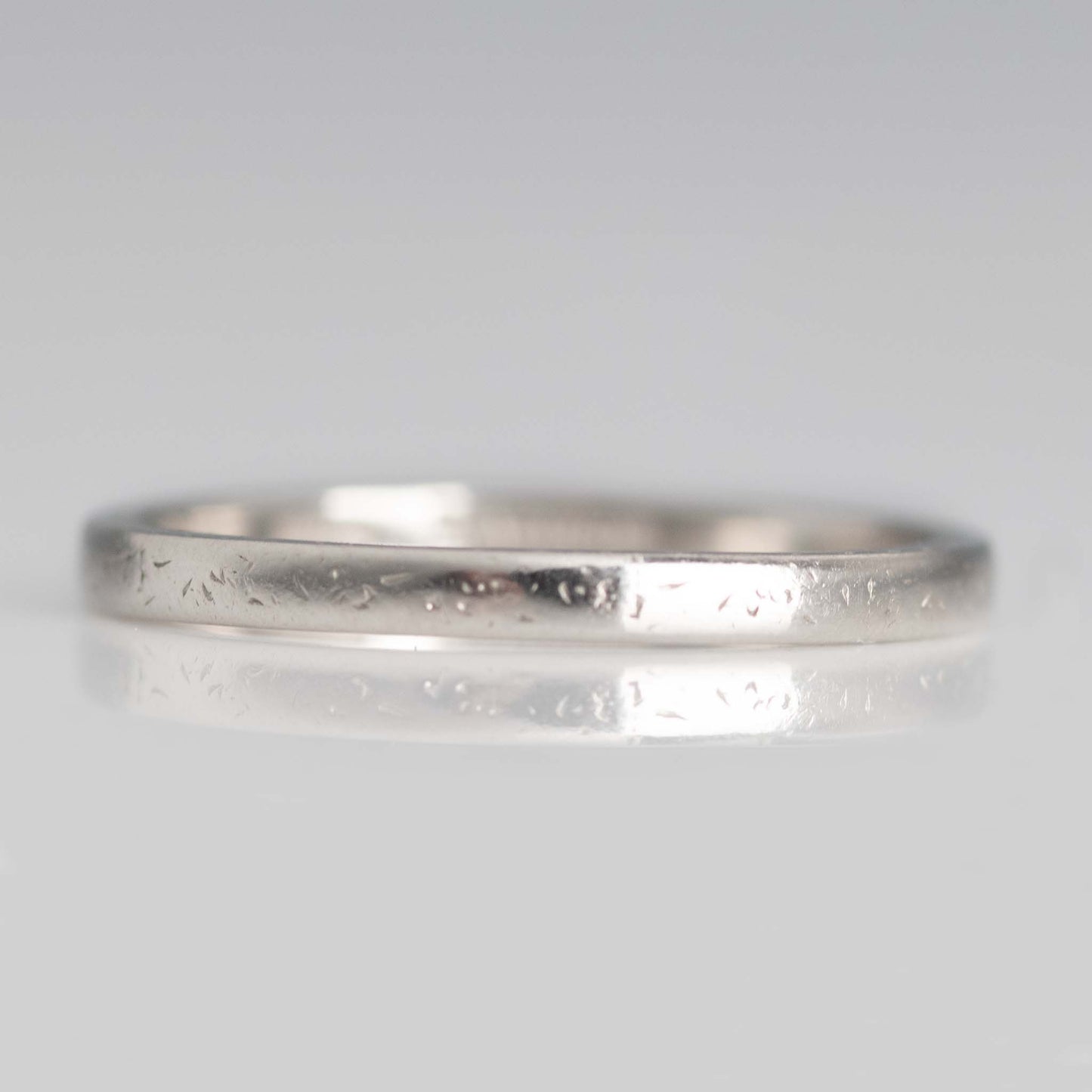 Art Deco Platinum Wedding Band - Friar House