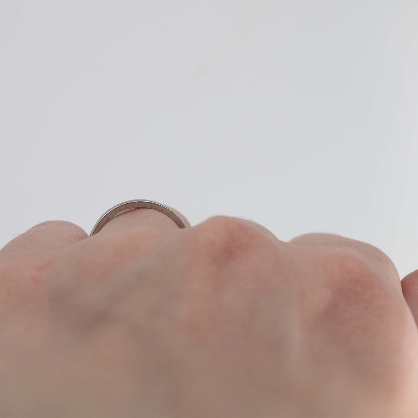 Art Deco Platinum Wedding Band - Friar House