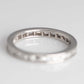 Contemporary Platinum Diamond Eternity Ring Size H 1/2 - Friar House