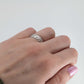 Contemporary Platinum Wedding Band Hallmarked London 1976 - Friar House