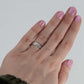 Contemporary Platinum Wedding Band Hallmarked London 1976 - Friar House