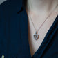 Edwardian 15ct Rose Gold Diamond Open Heart Pendant - Friar House