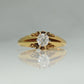 Edwardian 18ct Yellow Gold Diamond Belcher Ring - Friar House