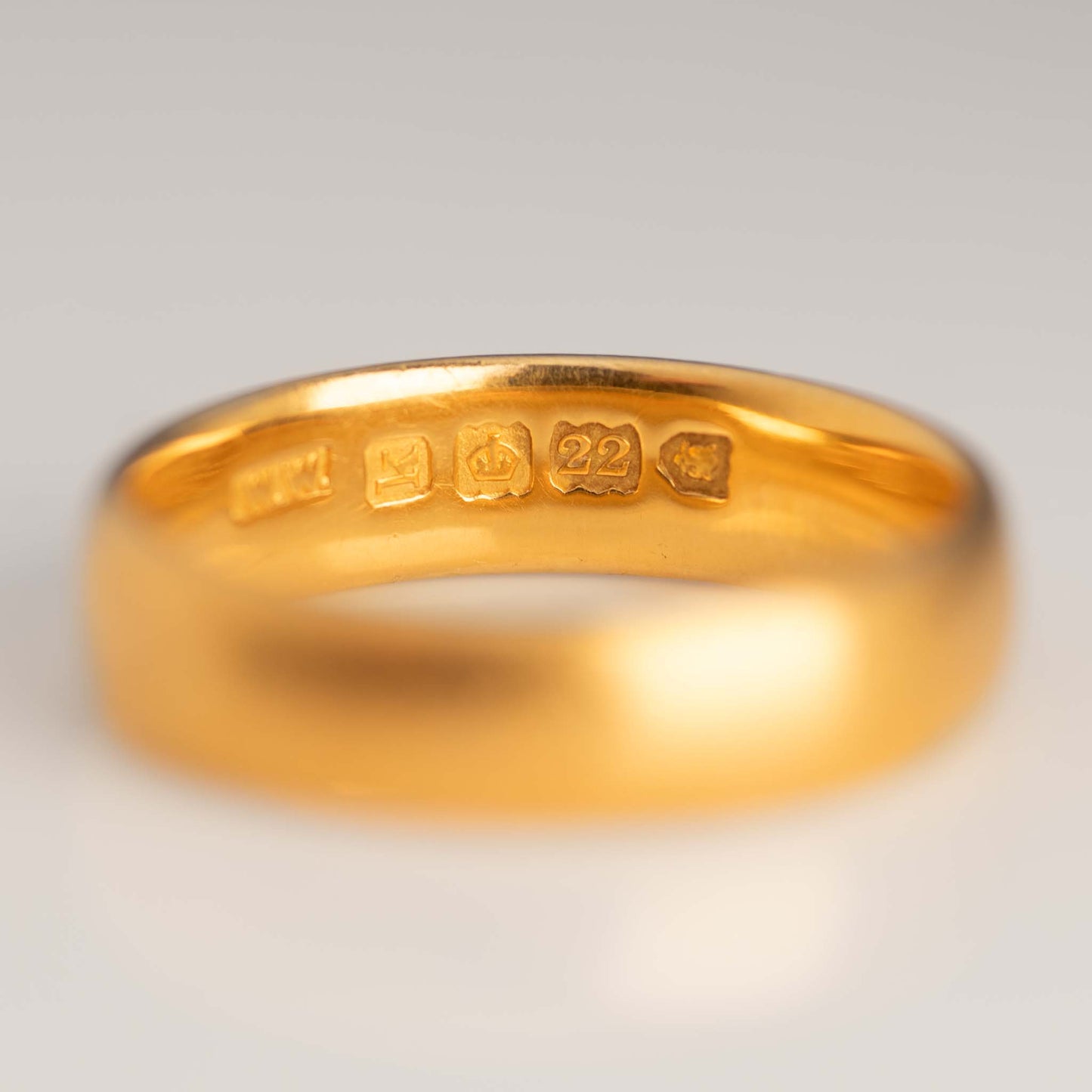 Edwardian 22ct Yellow Gold Wedding Band Hallmarked London 1905 - Friar House