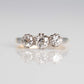 Elegant Art Deco Diamond Three Stone Ring - Friar House