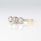 Elegant Art Deco Diamond Three Stone Ring - Friar House