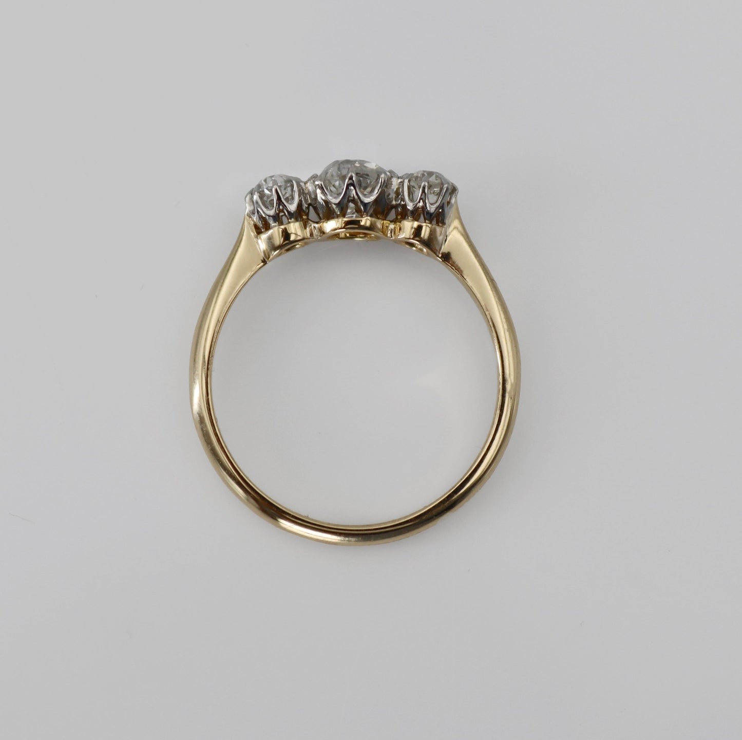 Timeless Vintage Diamond Three Stone Ring - Friar House