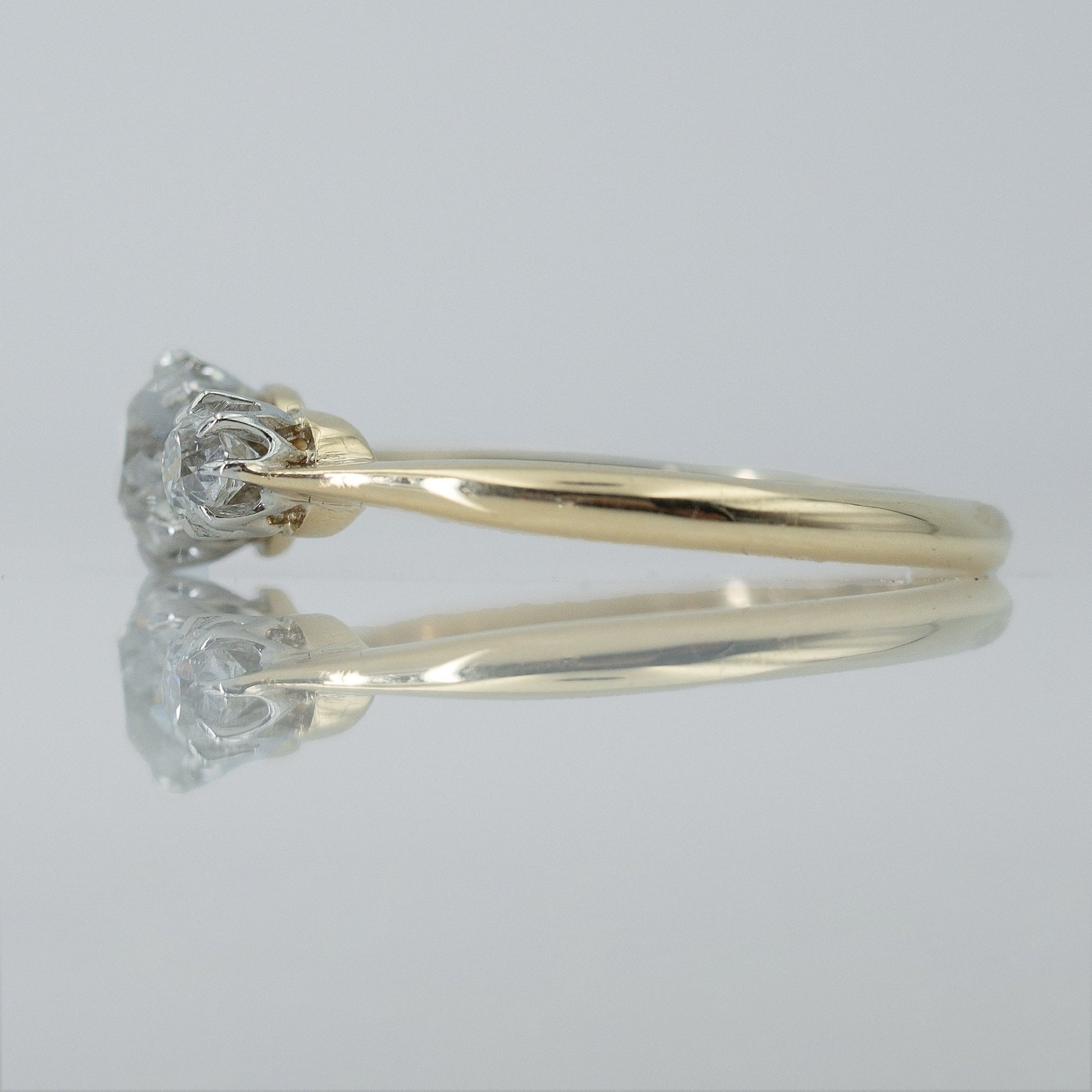 Timeless Vintage Diamond Three Stone Ring - Friar House