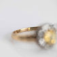 Victorian 18 carat Yellow Gold Yellow Sapphire and Diamond Cluster Ring - Friar House