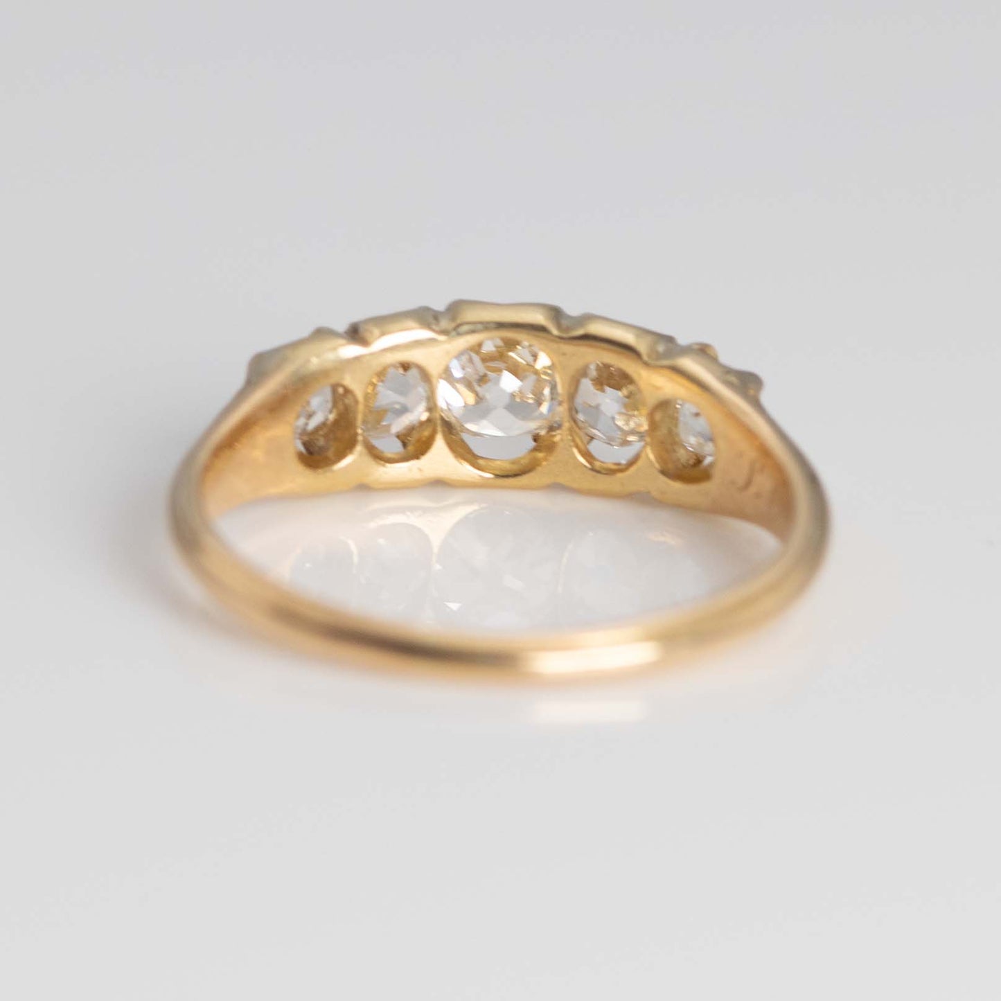 Victorian 18ct Gold Five Stone Diamond Ring - Friar House