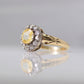 Victorian 18ct Yellow Gold 1 carat Yellow Sapphire and Diamond Cluster Ring - Friar House