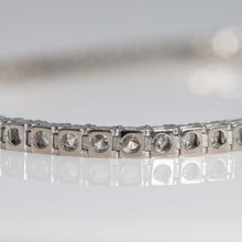 Vintage 14ct White Gold 7 Carat Diamond Line Bracelet - Friar House