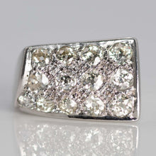 Vintage 18ct White Gold 1.50 Carat Diamond Panel Ring - Friar House