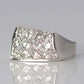 Vintage 18ct White Gold 1.50 Carat Diamond Panel Ring - Friar House