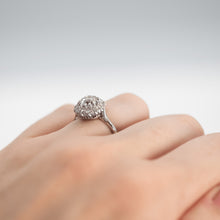 Vintage 18ct White Gold 1.80 Carat Diamond Cluster Ring - Friar House