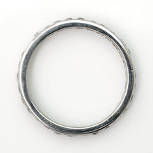 Vintage 18ct White Gold Diamond Full Set Eternity Ring Size M 1/2