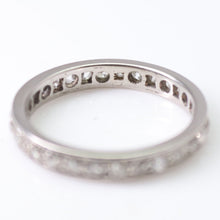 Vintage 18ct White Gold Diamond Full Set Eternity Ring Size M 1/2
