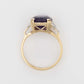 Vintage 18ct Yellow Gold 4 Carat Amethyst and Diamond Ring - Friar House