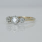 Vintage 18ct Yellow Gold Diamond Three Stone Ring - Friar House