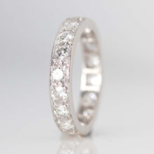 Vintage 1940's Platinum Full Set Eternity Ring Size M 1/2 - Friar House