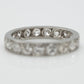 Vintage Platinum 2 carat Diamond Full Set Eternity Ring Size M 1/2 - Friar House