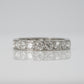 Vintage Platinum 2 Carat Diamond Full Set Eternity Ring Size M1/2 - Friar House