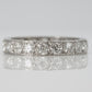 Vintage Platinum 2 carat Diamond Full Set Eternity Ring Size M 1/2 - Friar House