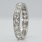 Vintage Platinum 2 carat Diamond Full Set Eternity Ring Size M 1/2 - Friar House