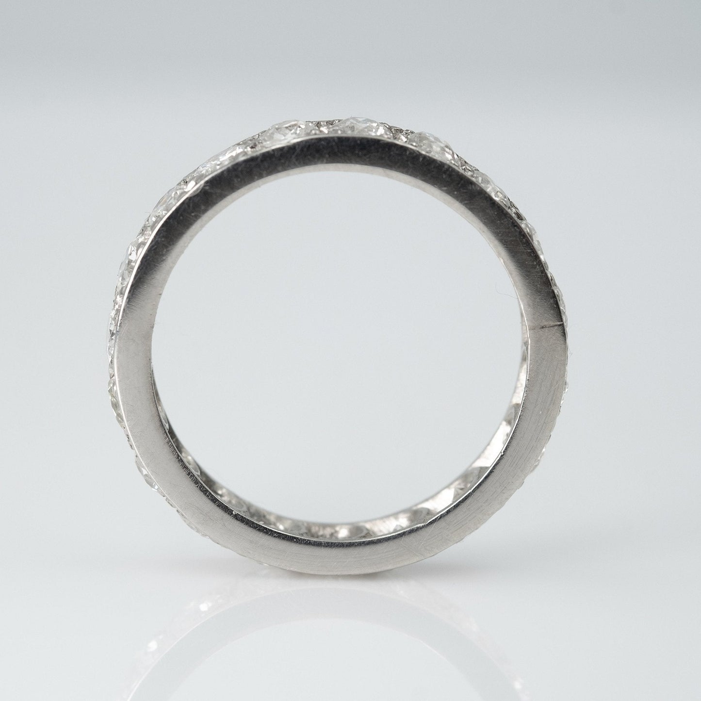 Vintage Platinum 2 Carat Diamond Full Set Eternity Ring Size M1/2 - Friar House