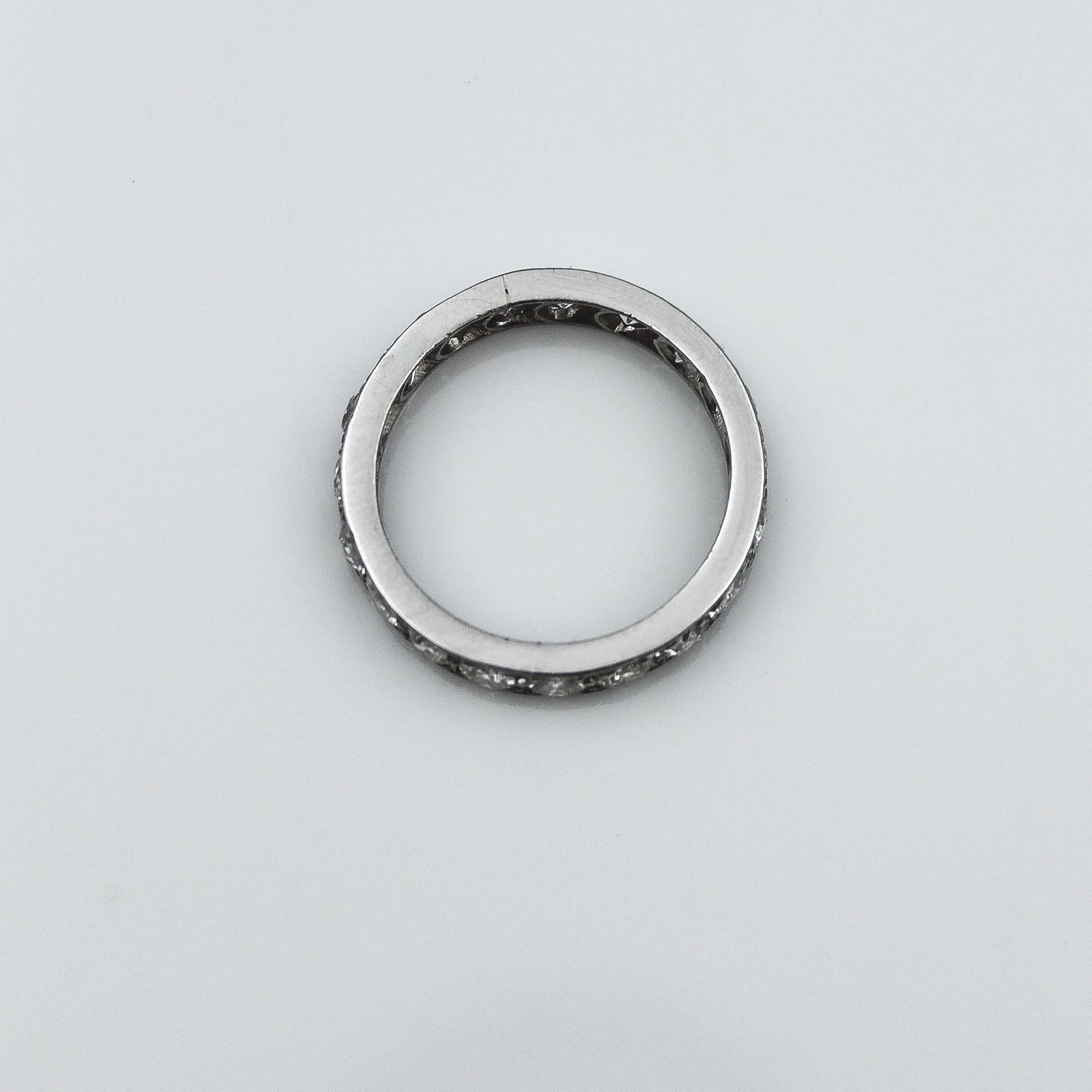 Vintage Platinum 2 Carat Diamond Full Set Eternity Ring Size M1/2 - Friar House