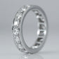 Vintage Platinum 2.80 Carat Diamond Full Eternity Ring Size Q - Friar House