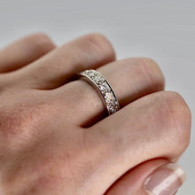 Vintage Platinum 2.80 Carat Diamond Full Eternity Ring Size Q - Friar House