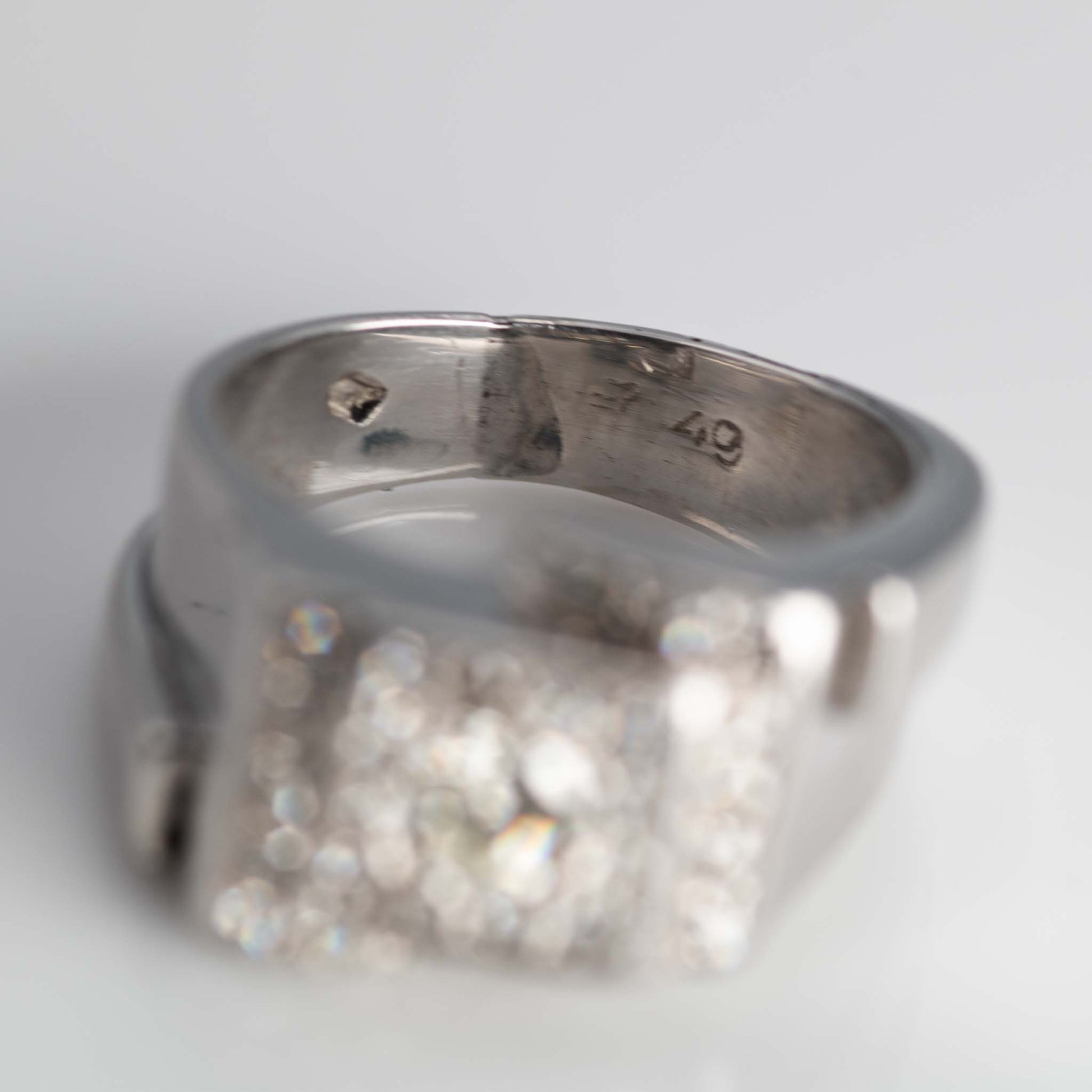 Vintage Platinum Diamond Abstract Cluster Ring - Friar House