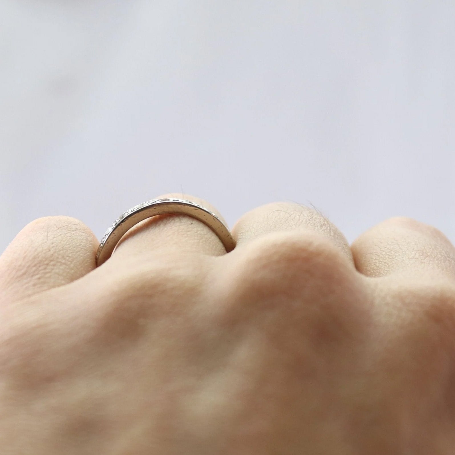 Vintage Platinum Diamond Eternity Ring Size M - Friar House